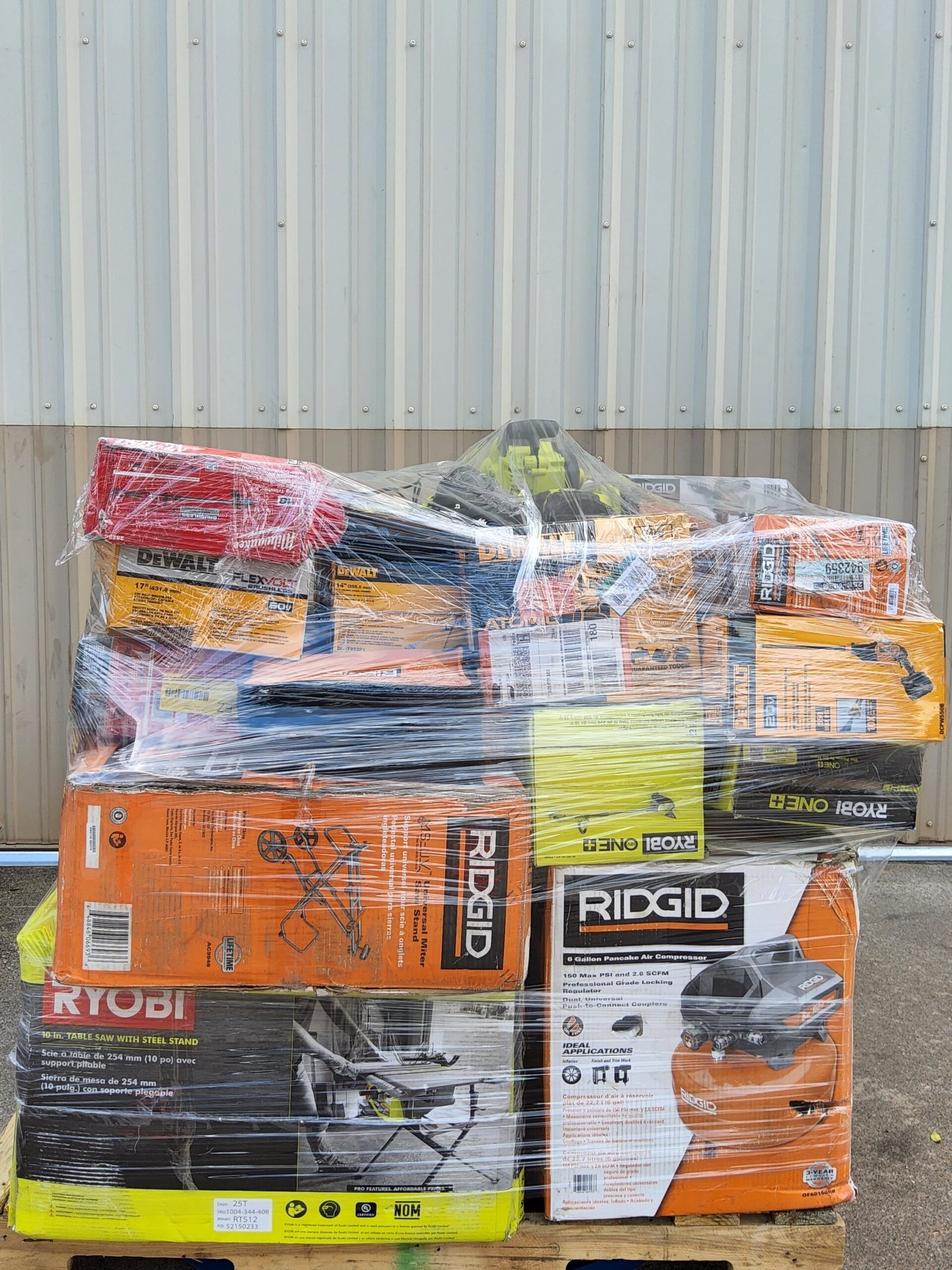 pallets de herramientas surtidas en México